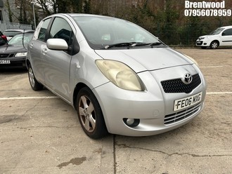 Location: Brentwood - 2006 TOYOTA YARIS T SPIRIT 5 Door Hatchback REG: FE06MXG, Keys: No, MOT Expiry date: 05/03/2026, 1296 Petrol, 5 Speed Manual Petrol, Former Keepers: 5