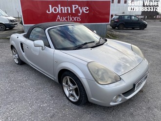 Location: South Wales - 2006 TOYOTA MR2 ROADSTER VVTI CONVERTIBLE REG: KW55VNM, 1794cc PETROL, 5 SPEED MANUAL PETROL, Former Keepers: 3, Keys: Yes, MOT Expiry date: 28/08/2020