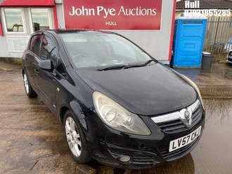 Location: Hull - 2007 VAUXHALL CORSA SXI A/C 5 Door Hatchback REG: LV57CKJ, Keys: No, MOT Expiry date: 19/01/2026, 1229 Petrol, 5 Speed Manual Petrol, Former Keepers: 6