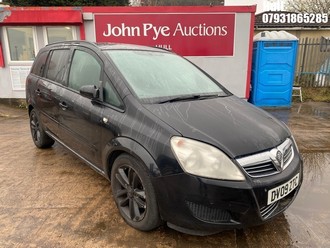 Location: Hull - 2009 VAUXHALL ZAFIRA EXCLUSIV CDTI AUTO MPV REG: DV09ZTC, Keys: No, MOT Expiry date: 10/11/2025, 1910 Diesel, 6 Speed Auto Diesel, Former Keepers: 14