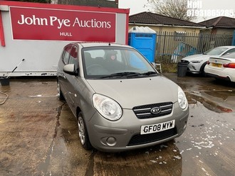 Location: Hull - 2008 KIA PICANTO ICE 5 Door Hatchback REG: GF08MYW, Keys: No, MOT Expiry date: 20/04/2025, 1086 Petrol, 5 Speed Manual Petrol, Former Keepers: 4