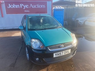 Location: Hull - 2007 FORD FIESTA ZETEC CLIMATE 5 Door Hatchback REG: YH57DVL, Keys: No, MOT Expiry date: 02/12/2025, 1388 Petrol, 5 Speed Manual Petrol, Former Keepers: 4