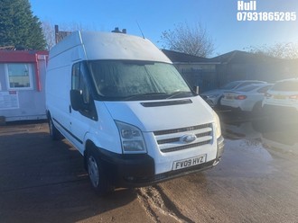Location: Hull - 2009 FORD TRAN 115 T350L TREND FWD Panel Van REG: FV09HVZ, Keys: No, MOT Expiry date: 10/11/2025, 2198 Diesel, 6 Speed Manual Diesel, Former Keepers: 7