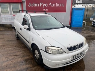 Location: Hull - 2005 VAUXHALL ASTRAVAN ENVOY CDTI Car Derived Van REG: FL05XMZ, Keys: Yes, MOT Expiry date: 08/10/2025, 1686 Diesel, 5 Speed Manual Diesel, Former Keepers: 3