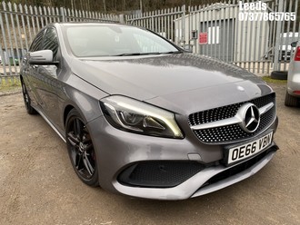 Location: Leeds - 2017 MERCEDES-BENZ A 160 AMG LINE EXECUTIVE 5 DOOR HATCHBACK REG: OE66VBN, 1595cc PETROL, 6 SPEED MANUAL PETROL, Former Keepers: 5, Keys: Yes, MOT Expiry date: 12/12/2026