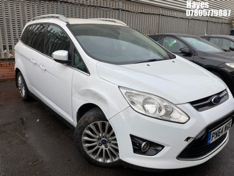 Location: Hayes - 2014 FORD GRAND C-MAX TITANIUM TDCI MPV REG: PN64WGE, Keys: No, MOT Expiry date: 16/09/2025, 1997 Diesel, 6 Speed Auto Diesel, Former Keepers: 8