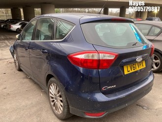 Location: Hayes - 2012 FORD C-MAX TITANIUM TDCI AUTO MPV REG: LV61VPX, Keys: No, MOT Expiry date: 25/06/2026, 1997 Diesel, 6 Speed Auto Diesel, Former Keepers: 7