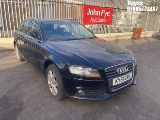 Location: Hayes - 2011 AUDI A4 TECHNIK TDI Estate REG: KY61GRU, Keys: No, MOT Expiry date: 11/04/2026, 1968 Diesel, 6 Speed Manual Diesel, Former Keepers: 3