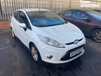 Location: Hayes - 2009 FORD FIESTA ZETEC 96 3 Door Hatchback REG: MT09MUP, Keys: No, MOT Expiry date: 20/08/2025, 1388 Petrol, 5 Speed Manual Petrol, Former Keepers: 6
