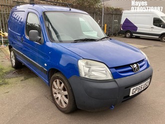 Location: Hayes - 2005 PEUGEOT PARTNER LX 600 D Car Derived Van REG: GP55USZ, Keys: No, MOT Expiry date: 15/09/2025, 1868 Diesel, 5 Speed Manual Diesel, Former Keepers: 9