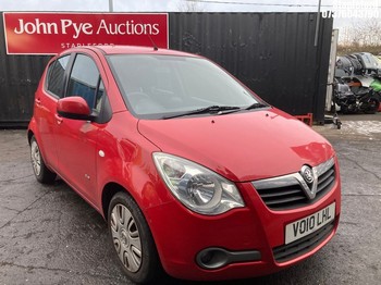 Location: Stapleford - 2010 VAUXHALL AGILA CLUB AC 5 Door Hatchback REG: VO10LHL, Keys: Yes, MOT Expiry date: 05/10/2026, 1242 Petrol, 5 Speed Manual Petrol, Former Keepers: 3