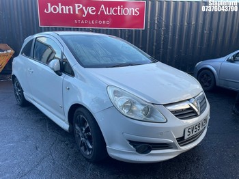 Location: Stapleford - 2009 VAUXHALL CORSA SXI 3 Door Hatchback REG: SV59VZN, Keys: No, MOT Expiry date: 15/08/2026, 1229 Petrol, 5 Speed Manual Petrol, Former Keepers: 4
