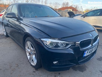 Location: Manchester - 2018 BMW 320I M SPORT 4 DOOR SALOON REG: FA18XXE, 1998cc PETROL, 6 SPEED MANUAL PETROL, Former Keepers: 3, Keys: No, MOT Expiry date: 27/05/2025