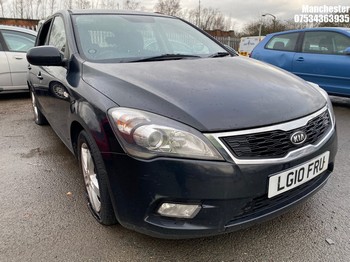 Location: Manchester - 2010 KIA CEED 2 ECODYNAMICS CRDI 5 Door Hatchback REG: LG10FRU, 1582 Diesel, 6 Speed Manual Diesel, Former Keepers: 10, Keys: No, MOT Expiry date: 05/06/2026