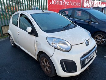 Location: Belvedere - 2014 CITROEN C1 EDITION 5 Door Hatchback REG: RE14FMK, Keys: No, MOT Expiry date: 12.02.2025, 998 Petrol, 5 Speed Manual Petrol, Former Keepers: 3