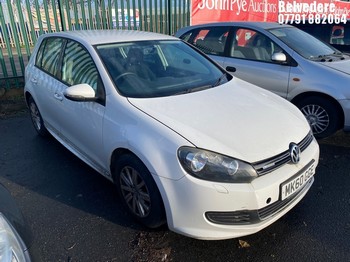 Location: Belvedere - 2010 VOLKSWAGEN GOLF S BLUEMOTION TDI 5 Door Hatchback REG: MK60GGE, Keys: No, MOT Expiry date: 29/04/2025, 1598 Diesel, 5 Speed Manual Diesel, Former Keepers: 4