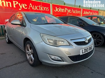 Location: Belvedere - 2010 VAUXHALL ASTRA EXCLUSIV 98 5 Door Hatchback REG: LD10RNX, Keys: No, MOT Expiry date: 01/02/2026, 1398 Petrol, 5 Speed Manual Petrol, Former Keepers: 9