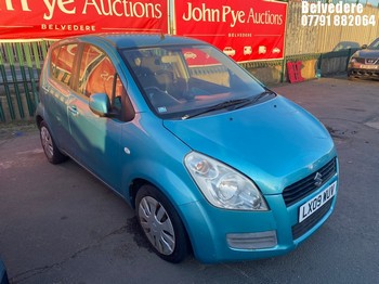 Location: Belvedere - 2009 SUZUKI SPLASH GLS 5 Door Hatchback REG: LX09WUV, Keys: No, MOT Expiry date: 25/10/2023, 996 Petrol, 5 Speed Manual Petrol, Former Keepers: 3