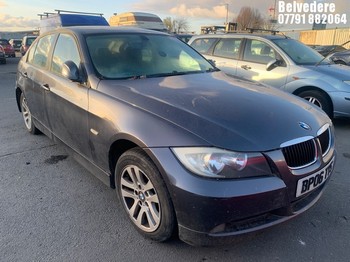 Location: Belvedere - 2006 BMW 318I SE 4 Door Saloon REG: BP06TYS, Keys: No, MOT Expiry date: 04.04.2025, 1995 Petrol, 6 Speed Manual Petrol, Former Keepers: 11