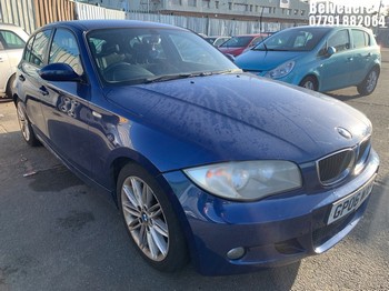 Location: Belvedere - 2006 BMW 116 I M SPORT 5 Door Hatchback REG: GP06WXF, Keys: No, MOT Expiry date: 11.05.2026, 1596 Petrol, 6 Speed Manual Petrol, Former Keepers: 6