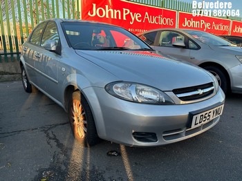 Location: Belvedere - 2005 CHEVROLET LACETTI SX 5 Door Hatchback REG: LD55YNU, Keys: No, MOT Expiry date: 07/01/2026, 1598 Petrol, 5 Speed Manual Petrol, Former Keepers: 1