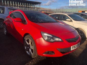 Location: Edinburgh - 2013 VAUXHALL ASTRA GTC SRI S/S 3 Door Hatchback REG: FR13EHW, Keys: No, MOT Expiry date: 03/01/2026, 1362 Petrol, 6 Speed Manual Petrol, Former Keepers: 11