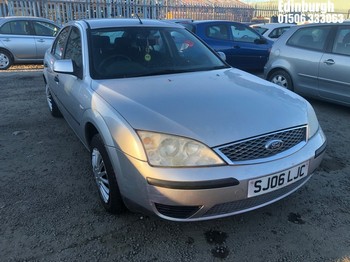 Location: Edinburgh - 2006 FORD MONDEO LX 5 Door Hatchback REG: SJ06LJC, Keys: No, MOT Expiry date: 28/08/2026, 1798 Petrol, 5 Speed Manual Petrol, Former Keepers: 7