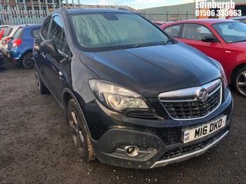 Location: Edinburgh - 2013 VAUXHALL MOKKA SE CDTI S/S 5 Door Hatchback REG: M16DKO, Keys: No, MOT Expiry date: 26/01/2026, 1686 Diesel, 6 Speed Manual Diesel, Former Keepers: 5