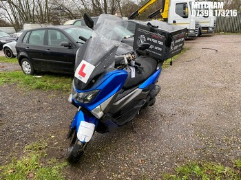 NOTE: ATF Registered Buyers ONLY - Location: MITCHAM - 2018 YAMAHA GPD125-A NMAX 125 ABS SCOOTER REG: LT68LXO, 125cc PETROL, automatic, Former Keepers: 10, Keys: No