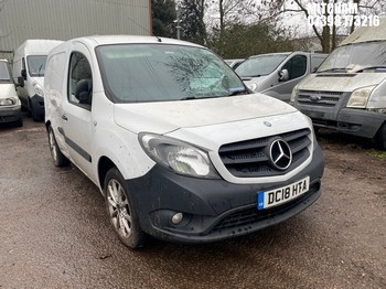 Location: Mitcham - 2018 MERCEDES-BENZ CITAN 109 CDI BLUEEFFICIE Panel Van REG: DC18HTA, Keys: No, MOT Expiry date: 10/07/2025, 1461 Diesel, 5 Speed Manual Diesel, Former Keepers: 3