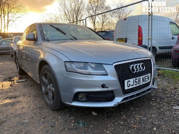 Location: Mitcham - 2008 AUDI A4 TFSI SE AUTO 4 Door Saloon REG: GJ58NEN, Keys: No, MOT Expiry date: 04/08/2026, 1798 Petrol, Variable Speed Auto Petrol, Former Keepers: 5