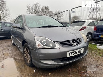 Location: Mitcham - 2005 HONDA CIVIC VTEC EXECUTIVE AUTO 5 Door Hatchback REG: YR55WUT, Keys: No, MOT Expiry date: 14/07/2026, 1590 Petrol, 4 Speed Auto Petrol, Former Keepers: 7