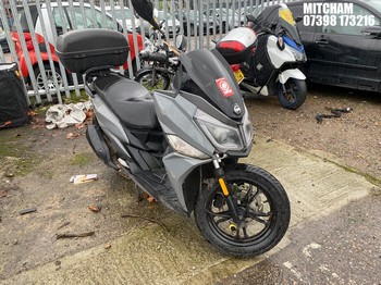 Location: Mitcham - 2022 SYM JET 14 125 AC E5 Motorcycle REG: LF22XSL, Keys: No, MOT Expiry date: 19/04/2025, 125 Petrol, Automatic, Former Keepers: 1