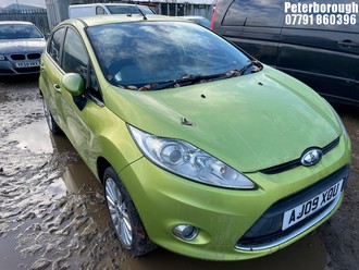 Location: Peterborough - 2009 FORD FIESTA TITANIUM 90 TDCI 5 Door Hatchback REG: AJ09XOU, Keys: No, MOT Expiry date: 12/02/2025, 1560 Diesel, 5 Speed Manual Diesel, Former Keepers: 3