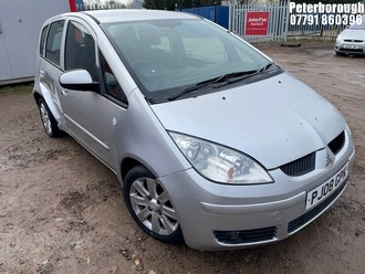 Location: Peterborough - 2008 MITSUBISHI COLT CZ2 DI-D AMT 5 Door Hatchback REG: PJ08GPK, Keys: No, MOT Expiry date: 22/09/2025, 1493 Diesel, 6 Speed Semi Auto Diesel, Former Keepers: 6