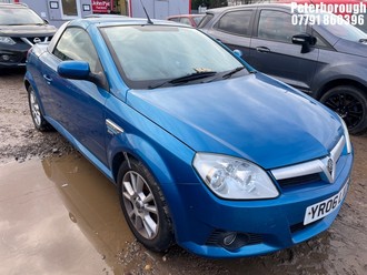 Location: Peterborough - 2006 VAUXHALL TIGRA SPORT TWINPORT Coupe REG: YR06LXC, Keys: No, MOT Expiry date: 04/06/2026, 1364 Petrol, 5 Speed Manual Petrol, Former Keepers: 7