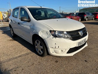 Location: Brentwood - 2013 DACIA SANDERO AMBIANCE 5 Door Hatchback REG: DS13UWZ, Keys: No, MOT Expiry date: 23.01.2026, 1149 Petrol, 5 Speed Manual Petrol, Former Keepers: 5