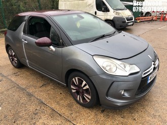 Location: Brentwood - 2010 CITROEN DS3 DSTYLE 3 Door Hatchback REG: WR10HJZ, Keys: No, MOT Expiry date: 16.11.2026, 1598 Petrol, 5 Speed Manual Petrol, Former Keepers: 6