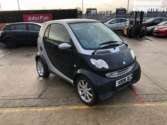 Location: Brentwood - 2006 SMART CITY PASSION 61 AUTO Coupe REG: KR06XLP, Keys: No, MOT Expiry date: 10.12.2025, 698 Petrol, 6 Speed Auto Petrol, Former Keepers: 11