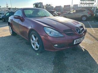 Location: Brentwood - 2005 MERCEDES SLK 200 KOMPRESSOR AUTO Convertible REG: BU05ZPV, Keys: No, MOT Expiry date: 03.10.2024, 1796 Petrol, 5 Speed Auto Petrol, Former Keepers: 6