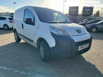 Location: Brentwood - 2012 PEUGEOT BIPPER PROFESSIONAL HDI Panel Van REG: FN12UZW, Keys: No, MOT Expiry date: 03/02/2026, 1248 Diesel, 5 Speed Manual Diesel, Former Keepers: 9