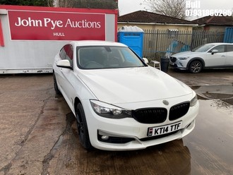 Location: Hull - 2014 BMW 318D MODERN GT 5 Door Hatchback REG: KT14TTF, Keys: No, MOT Expiry date: 11/04/2025, 1995 Diesel, 6 Speed Manual Diesel, Former Keepers: 5