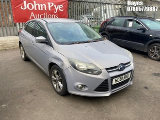 Location: Hayes - 2011 FORD FOCUS ZETEC 125 AUTO 5 Door Hatchback REG: HG61BKU, Keys: No, MOT Expiry date: 27/11/2025, 1596 Petrol, 6 Speed Auto Petrol, Former Keepers: 7