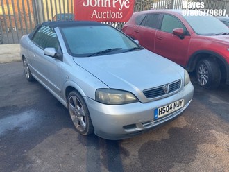 Location: Hayes - 2004 VAUXHALL ASTRA COUPE CONVERTIBLE Convertible REG: HS04NJY, Keys: No, MOT Expiry date: 15/12/2025, 1796 Petrol, 5 Speed Manual Petrol, Former Keepers: 8