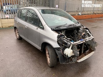 Location: Hayes - 2008 HONDA JAZZ SE 5 Door Hatchback REG: YH58CGF, Keys: No, MOT Expiry date: 16/11/2025, 1339 Petrol, 5 Speed Manual Petrol, Former Keepers: 4
