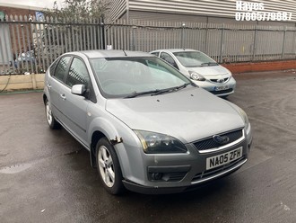 Location: Hayes - 2005 FORD FOCUS ZETEC CLIMATE 5 Door Hatchback REG: NA05ZFH, Keys: No, MOT Expiry date: 15/05/2025, 1596 Petrol, 5 Speed Manual Petrol, Former Keepers: 5