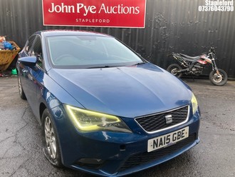 Location: Stapleford - 2015 SEAT LEON SE TECHNOLOGY TSI S- 5 Door Hatchback REG: NA15GBE, Keys: Yes, MOT Expiry date: 17/03/2026, 1197 Petrol, 7 Speed S-Auto Petrol, Former Keepers: 3