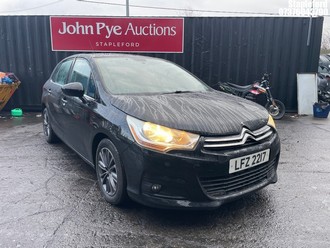 Location: Stapleford - 2012 CITROEN C4 VTR+ E-HDI S-A 5 Door Hatchback REG: LFZ2217, Keys: Yes, MOT Expiry date: 23/10/2026, 1560 Diesel, 6 Speed Auto Diesel, Former Keepers: 2