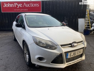 Location: Stapleford - 2011 FORD FOCUS ZETEC TDCI 5 Door Hatchback REG: EJ61XVU, Keys: Yes, MOT Expiry date: 05/01/2026, 1560 Diesel, 6 Speed Manual Diesel, Former Keepers: 5