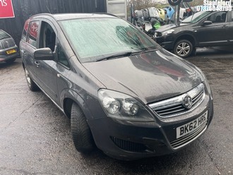Location: Stapleford - 2012 VAUXHALL ZAFIRA EXCLUSIV NAV CDTI MPV REG: BK62HRC, Keys: Yes, MOT Expiry date: 23/11/2026, 1686 Diesel, 6 Speed Manual Diesel, Former Keepers: 3